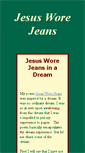 Mobile Screenshot of jesusworejeans.com