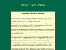 Tablet Screenshot of jesusworejeans.com